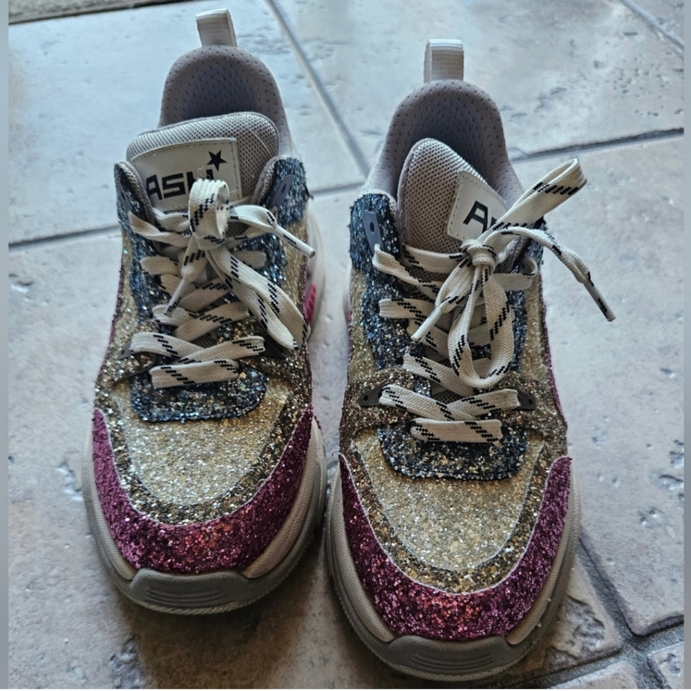 ASH glitter chunky sneakers